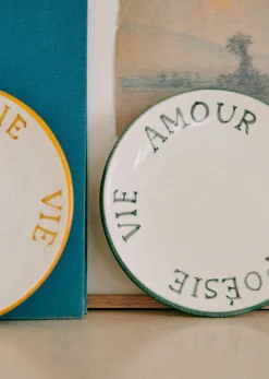 Coffret De 3 Assiettes Poème