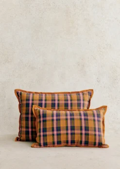 Coussin Tissé Madras -  Petit Modèle