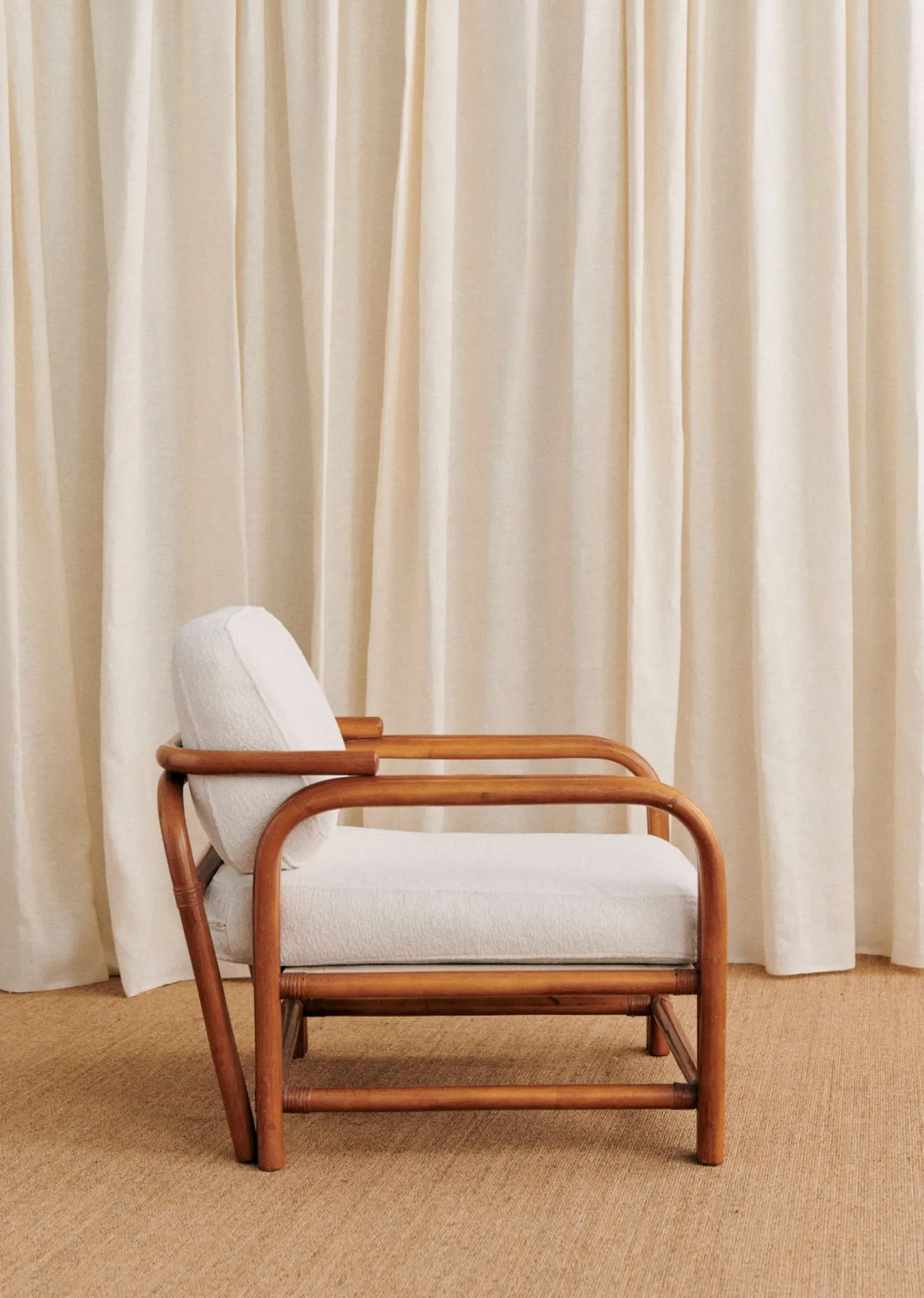 Fauteuil En Rotin Vintage