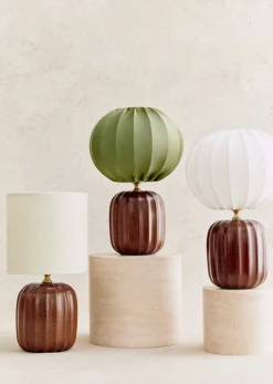 Lampe Traviata Petit Modèle - Acajou