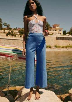Pantalon Marino Crop