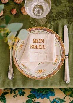 Set De 4 Serviettes - Les Mots Brodés
