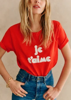 T-Shirt Je T'aime - Création Rose